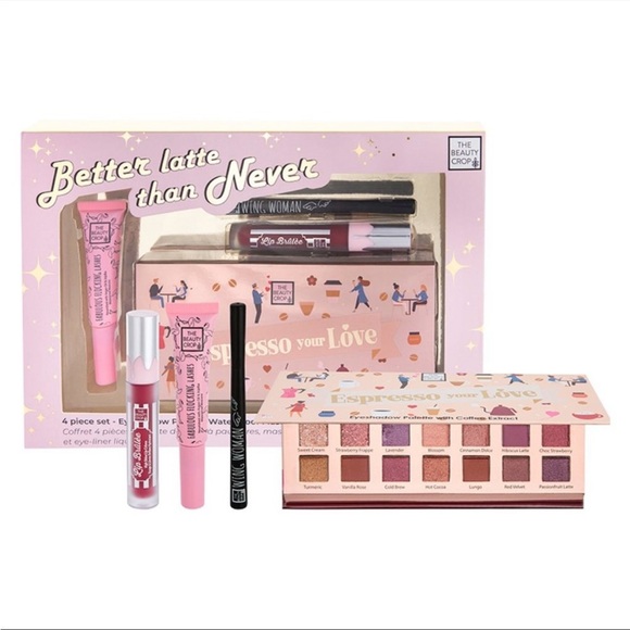 ✨Host Pick✨ The Beauty Crop Better Latte than Never 4 piece cosmetic set - Picture 1 of 10